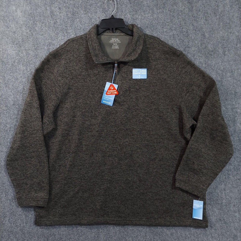 Haggar Sweater Mens 3XL‎ Cool 18 Tec Stretch Pullover Comfort Easy Care